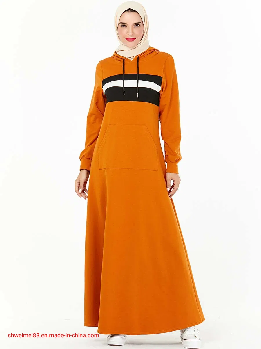 Vestido Maxi Casual com Moletom de Manga Longa para Mulheres, Conjunto de Jogging, Suéter Slim