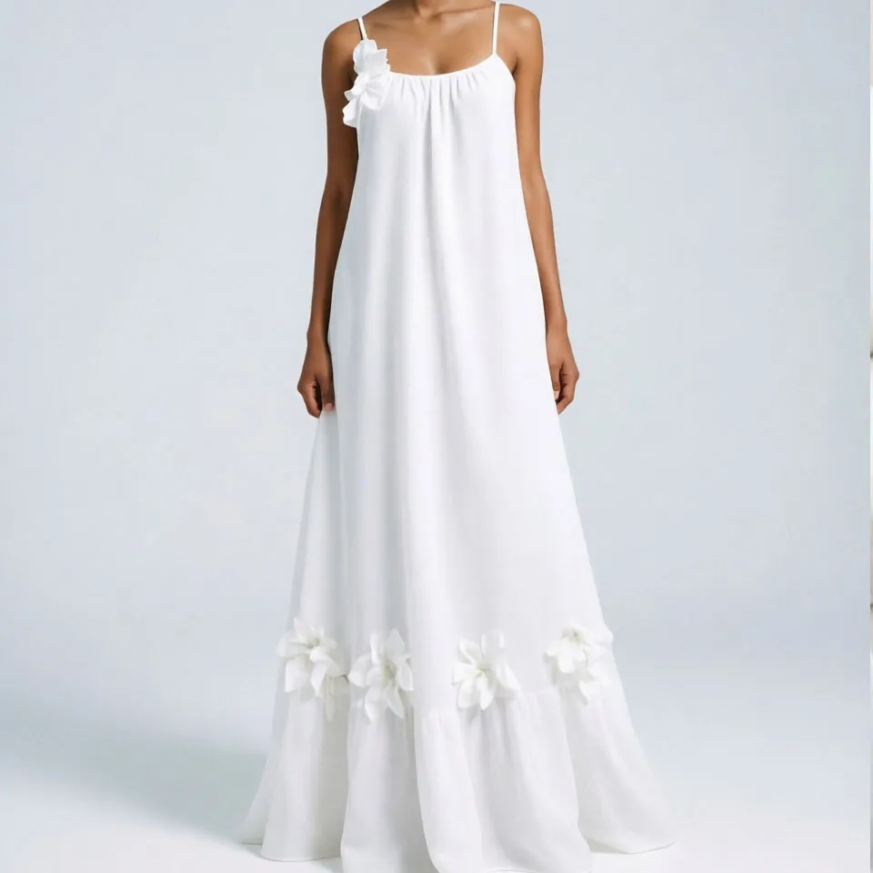 Vestido Floral Elegante para Mulheres Primavera Verão Casual