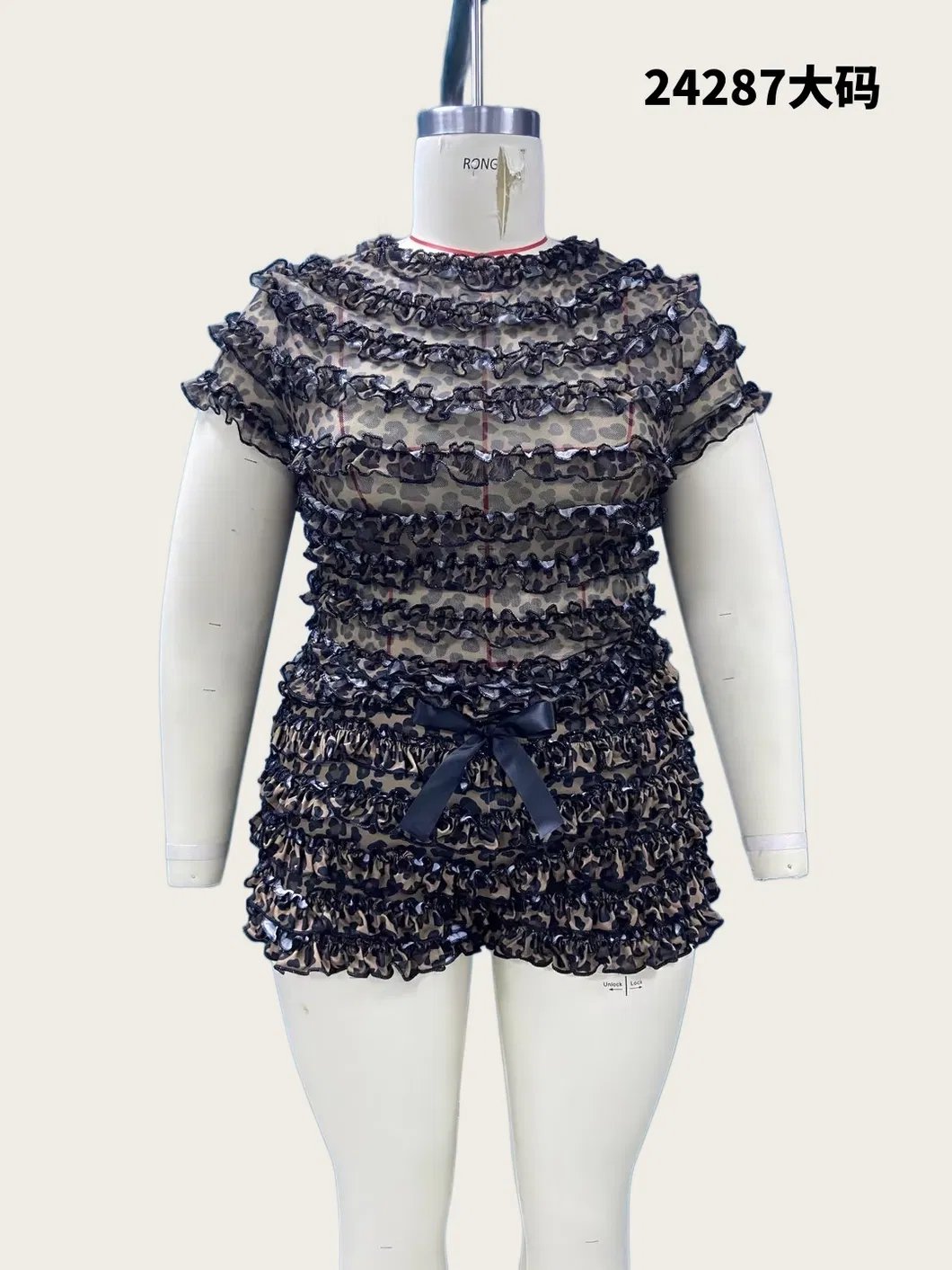 Vestido Mini de Algodão com Bordado de Sol em Tamanho Plus - Vestido Casual Boho com Cintura Smock