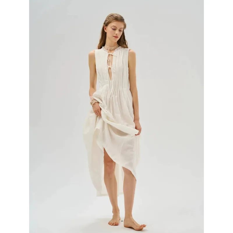 Vestido Feminino Linho Branco