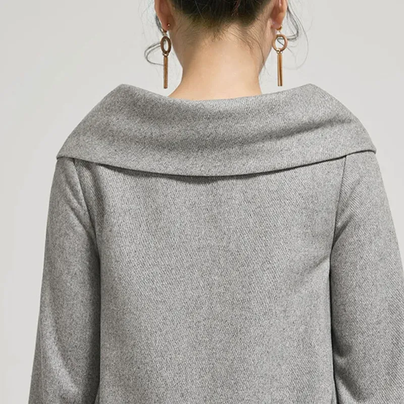 Vestido Tunic Inverno Estiloso para Uso Casual Diário