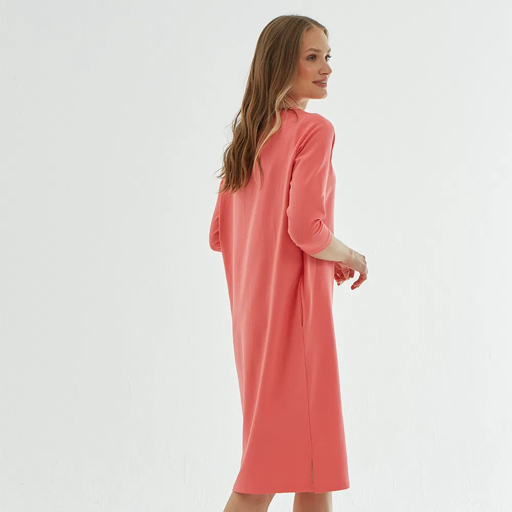 Vestido longo de moletom com capuz feminino casual de algodão, blusa de manga longa, vestido personalizado