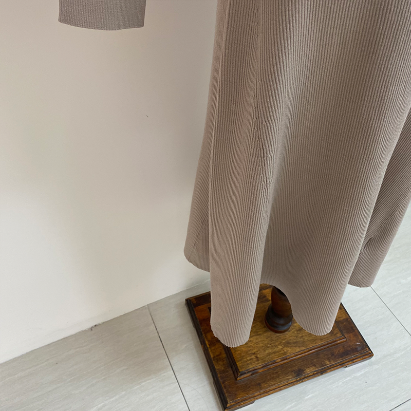 Novas Vestimentas Femininas Baratas Vestidos Casuais de Suéter Roupas Femininas Inverno Tricô Sólido Manga Longa Longo Maxi Sexy Bodycon Vestido para Senhoras