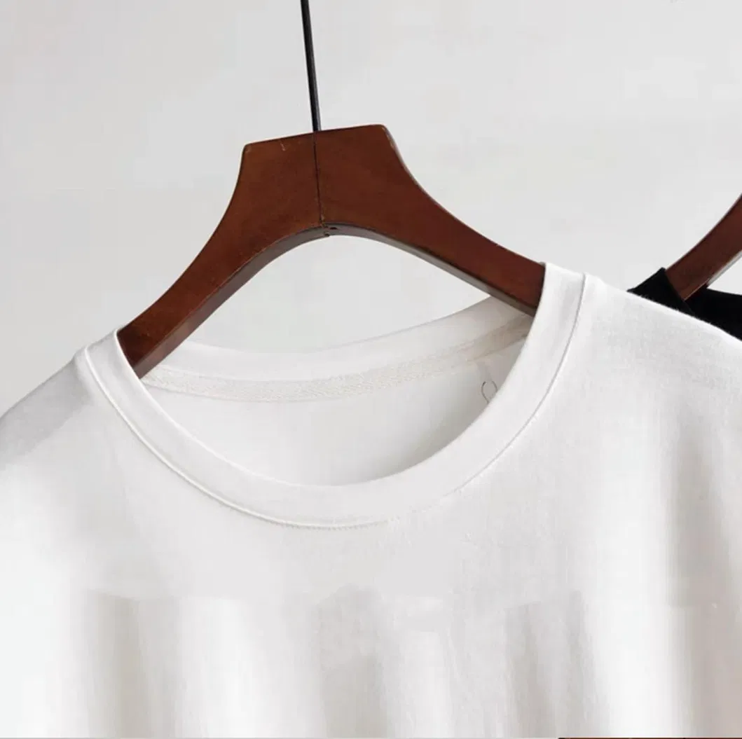 Vestido T-Shirt Casual de Cor Sólida com Mangas Curtas Vestido de Verão Fino Longo