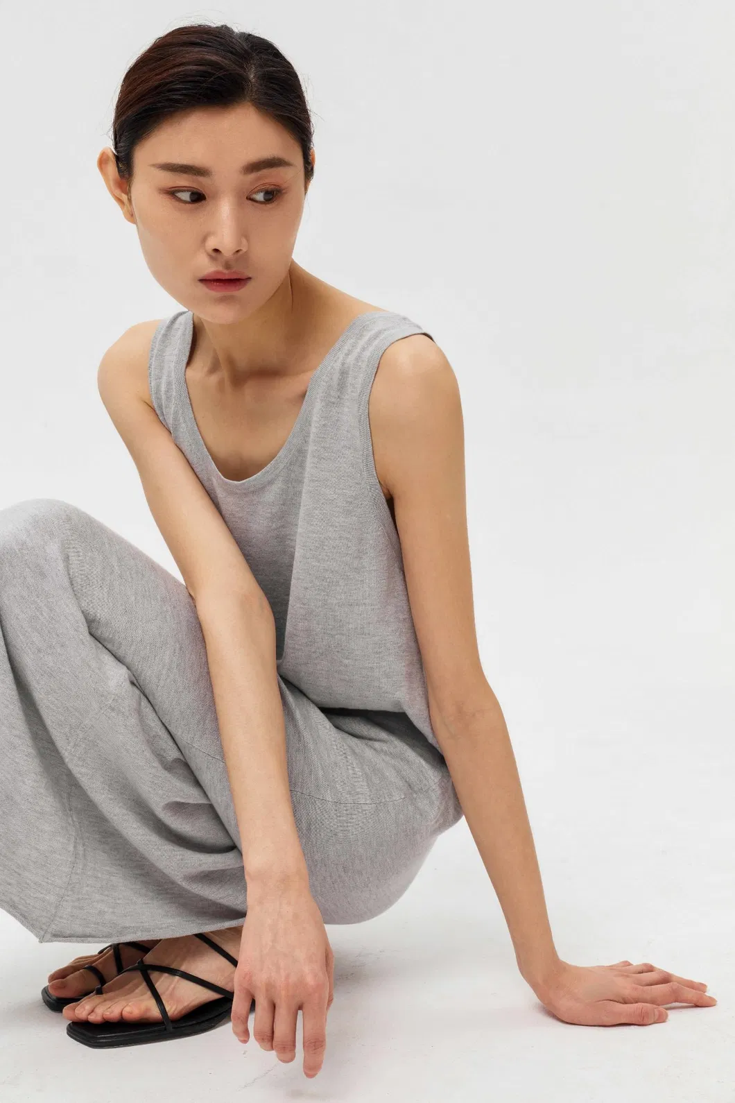 Fabricante Atacado Personalizado Capuz Oversize Solto Ajuste Relaxado Vestido de Suéter Casual Feminino em Mistura de Lã e Cashmere