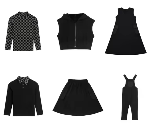 Verifique a Coleção de Algodão para Crianças Meninas Meninos Outono Inverno Vestido com Bolsos Roupas de Combinação Familiar Roupas Casuais em Xadrez