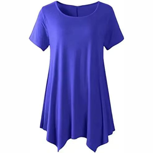 Camiseta Extra Longa de Verão Feminina, Blusa Casual, Vestido Camiseta