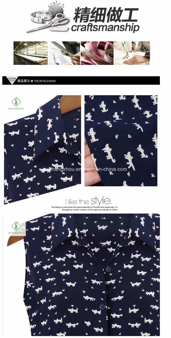 Vestido Casual de Colarinho em Algodão para Mulheres com Novo Design de Moda Fábrica