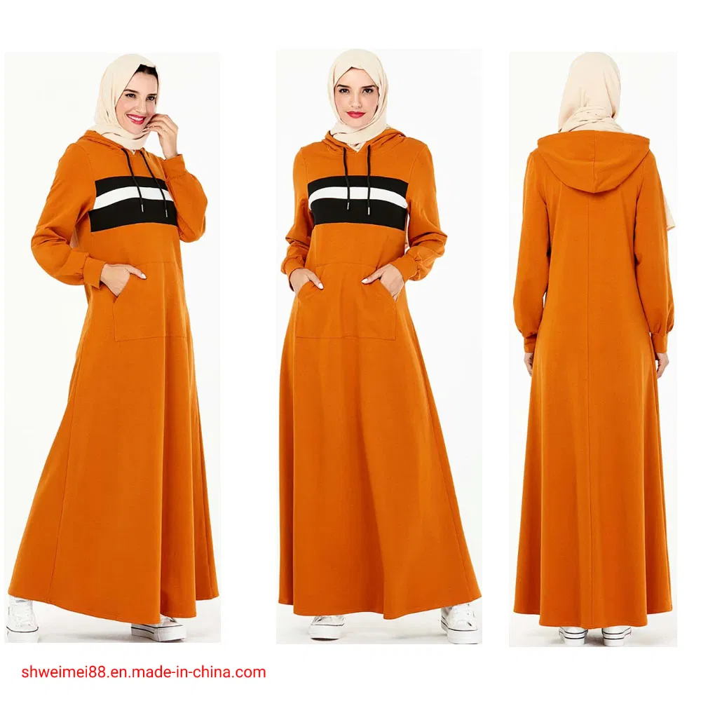 Vestido Maxi Casual com Moletom de Manga Longa para Mulheres, Conjunto de Jogging, Suéter Slim
