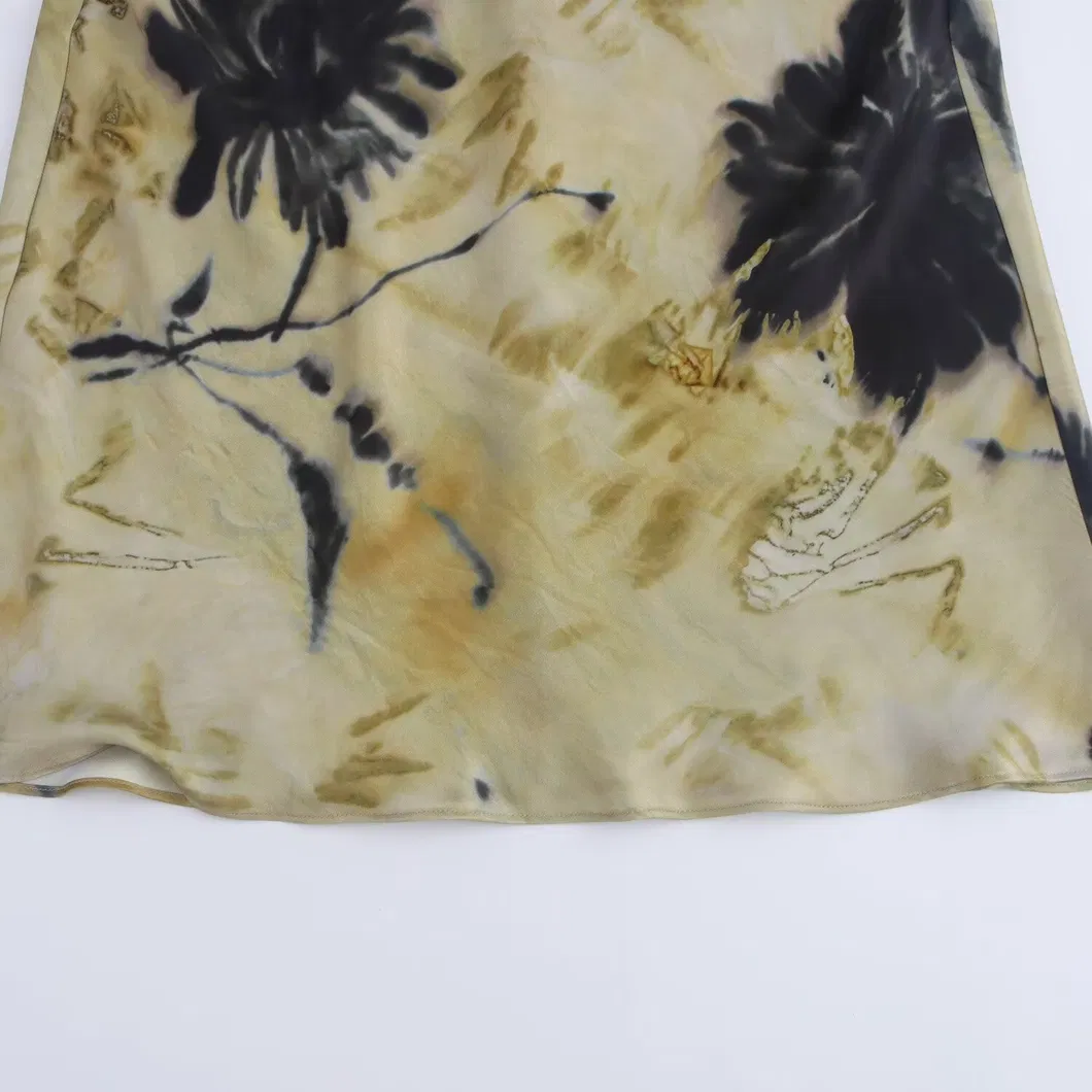 Vestido de Seda com Estampa Floral Elegante para Mulheres