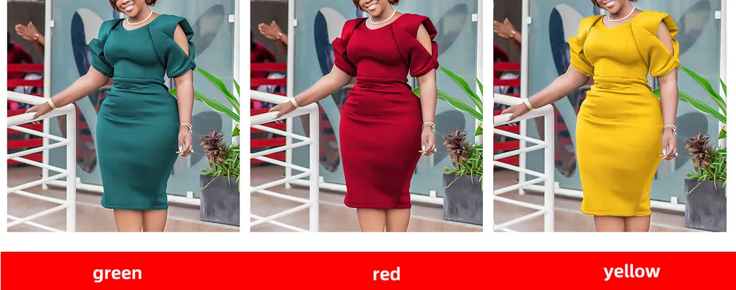 Vestidos Slim para Escritório, Vestidos Formais de Trabalho Casuais Elegantes