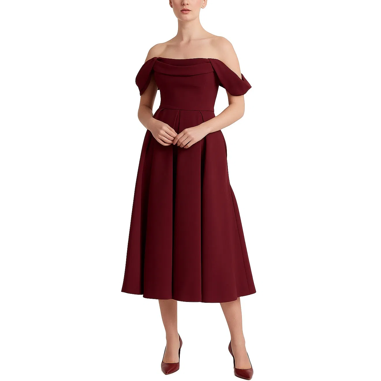 Vestido Casual Feminino Ombro a Descoberto Atacado em Várias Cores