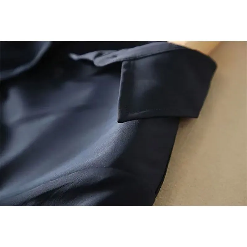 Vestido Casual de Manga Longa para Profissionais em Deslocamento