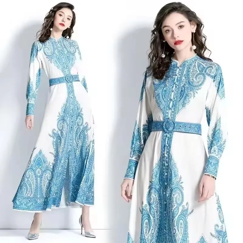 Vestidos Maxi Florais Ecológicos para Mulheres, Conforto em Chiffon