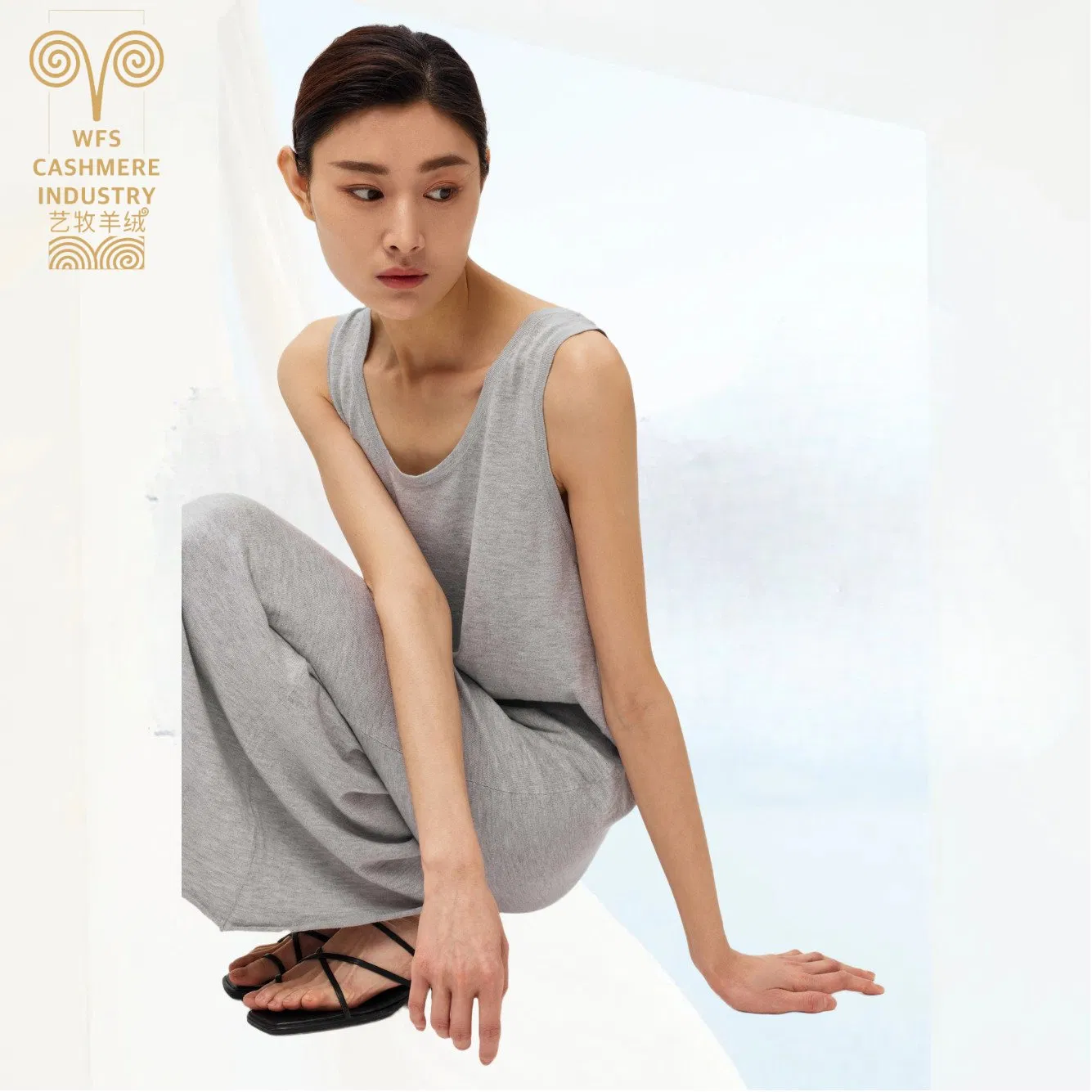 Fabricante Atacado Personalizado Capuz Oversize Solto Ajuste Relaxado Vestido de Suéter Casual Feminino em Mistura de Lã e Cashmere