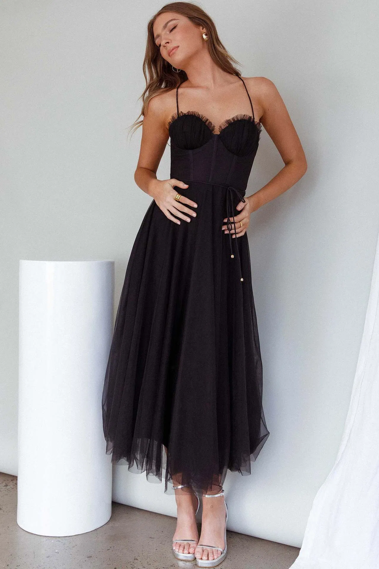 Vestidos Casuais Bandeau Elegantes para Mulheres - Estilos de Primavera e Verão