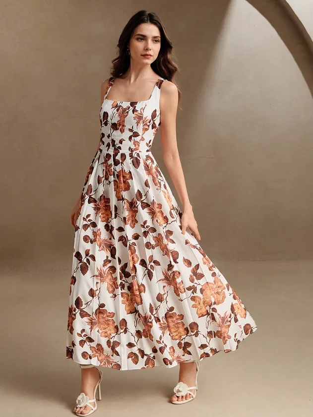 Vestido Cami Floral Rustico para Mulheres