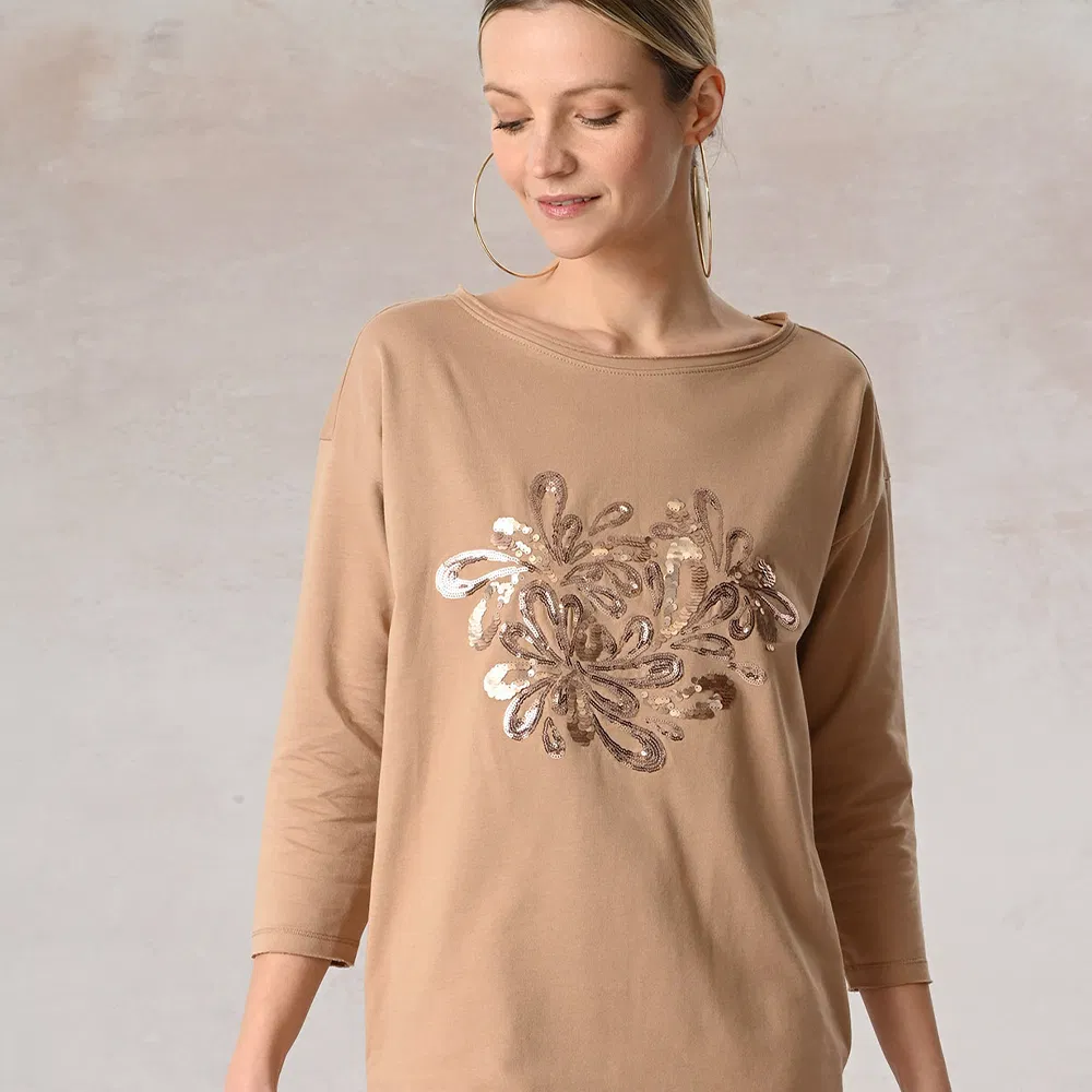 Detalhe do Vestido Casual de Inverno