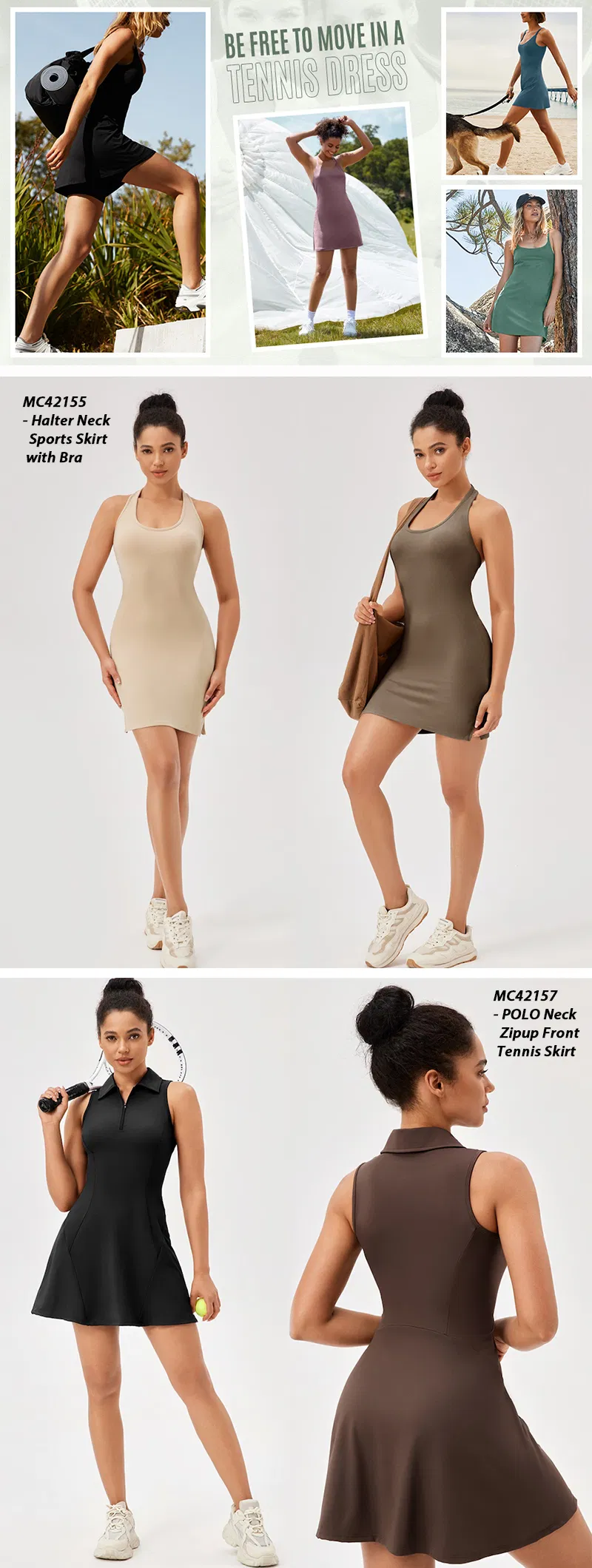 Descrição do Vestido de Tênis
