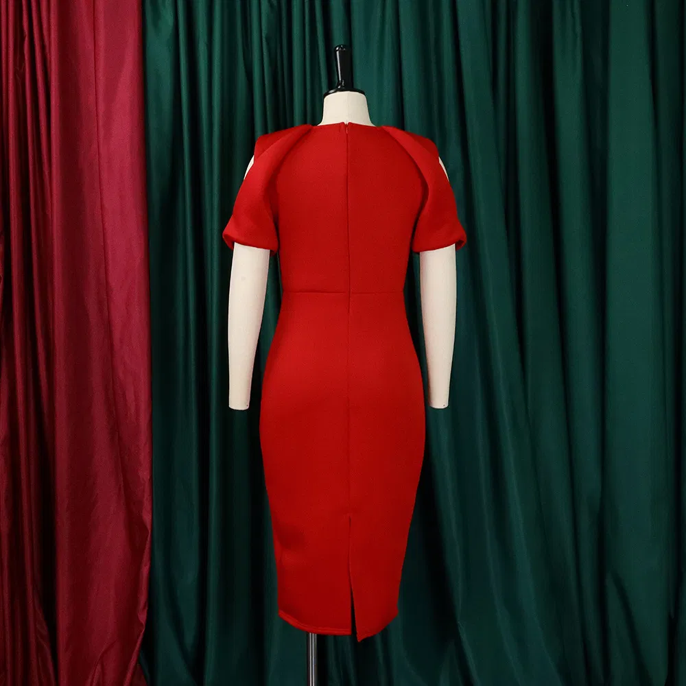 Vestido de Outono Manga Puff
