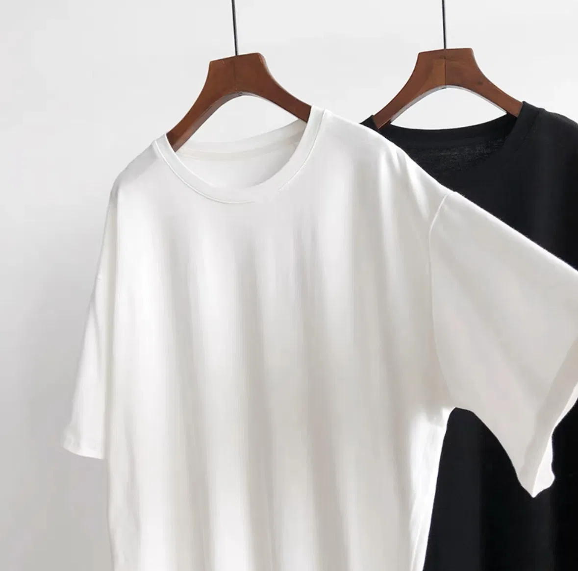 Vestido T-Shirt Casual de Cor Sólida com Mangas Curtas Vestido de Verão Fino Longo