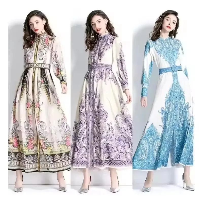Vestidos Maxi Florais Ecológicos para Mulheres, Conforto em Chiffon