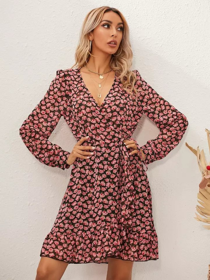 Vestidos de Verão Casuais Elegantes Modestos Longos Florais Boho para Mulheres Plus Size