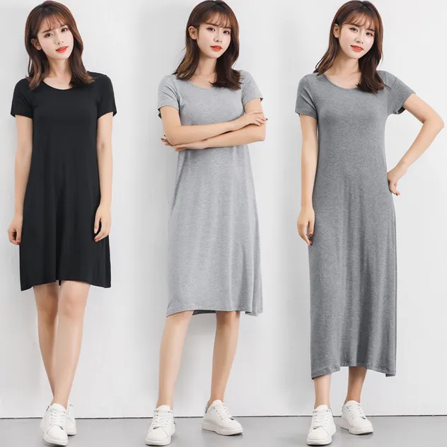 Vestidos Halter de Modal Feitos Sob Medida para o Verão Vestido Casual