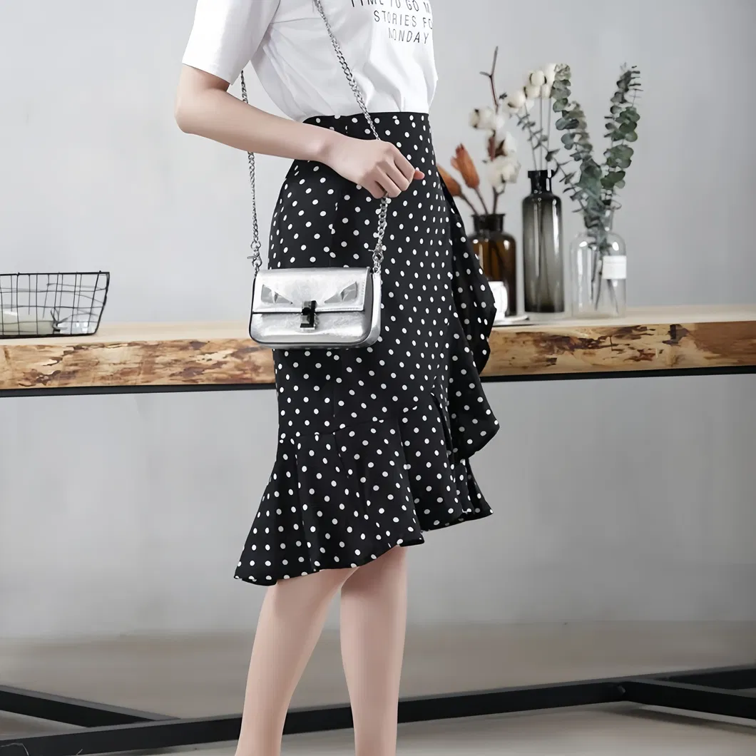 Modelo Saia Longa Casual Midi Chiffon