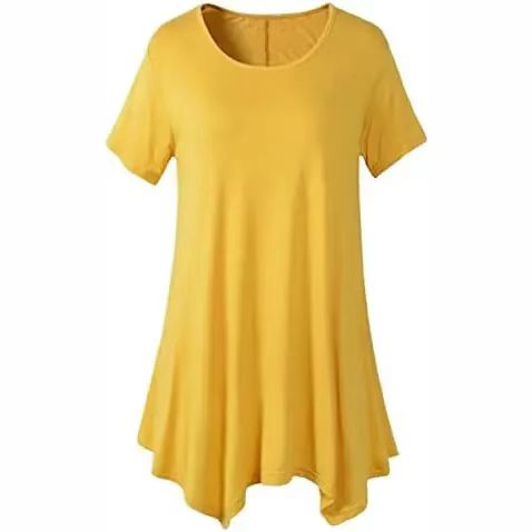 Camiseta Extra Longa de Verão Feminina, Blusa Casual, Vestido Camiseta