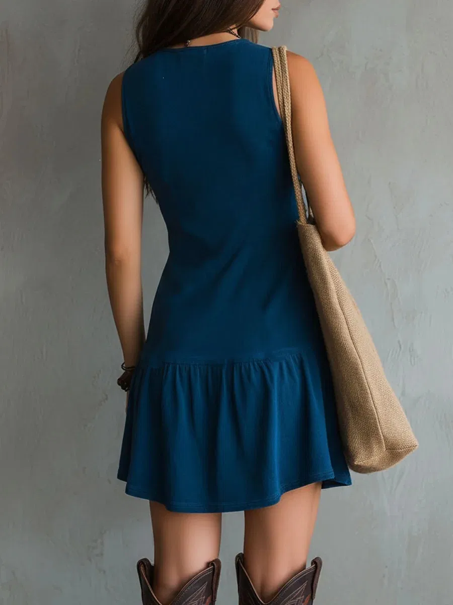 Macacão sem mangas feminino com decote em V e botões na frente, vestido mini boho com detalhes em renda, macacão casual de verão na cor vinho