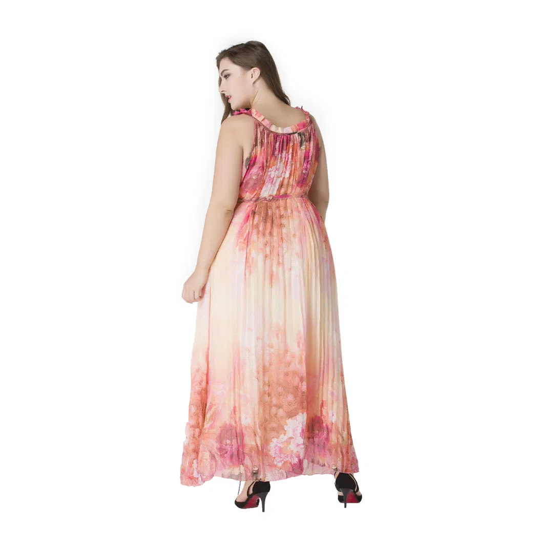 Vestido Maxi Longo Casual Boho Estampa Floral 4