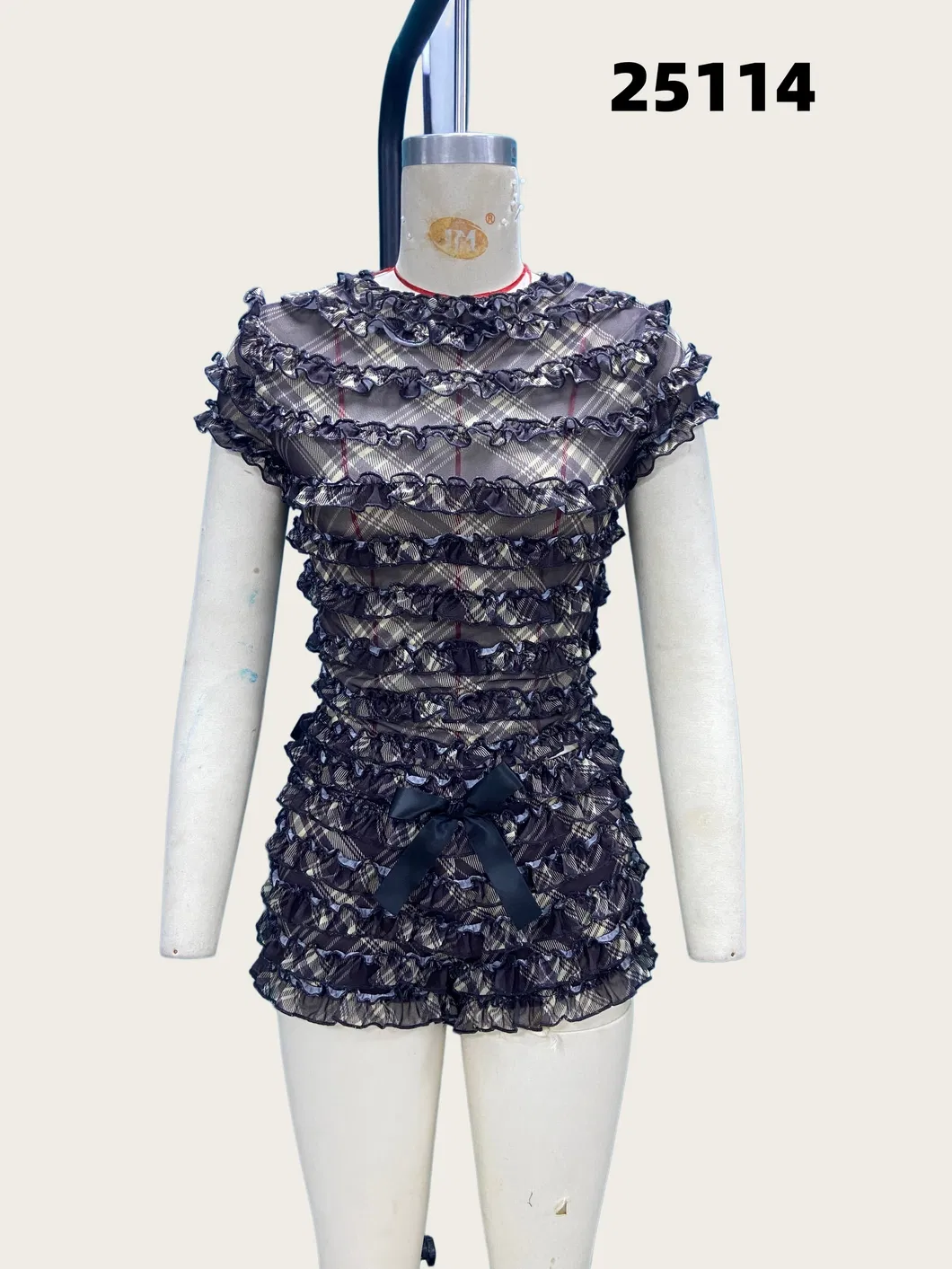 Vestido Mini de Algodão com Bordado de Sol em Tamanho Plus - Vestido Casual Boho com Cintura Smock