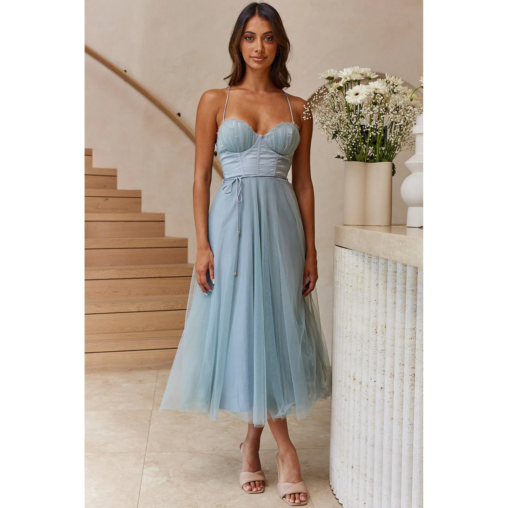 Vestidos Casuais Bandeau Elegantes para Mulheres - Estilos de Primavera e Verão