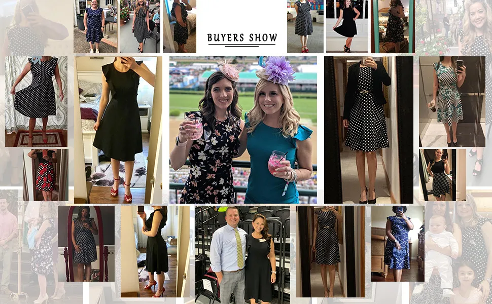 Vestidos de Festa Casuais em A Linha com Renda Floral Vintage para Mulheres