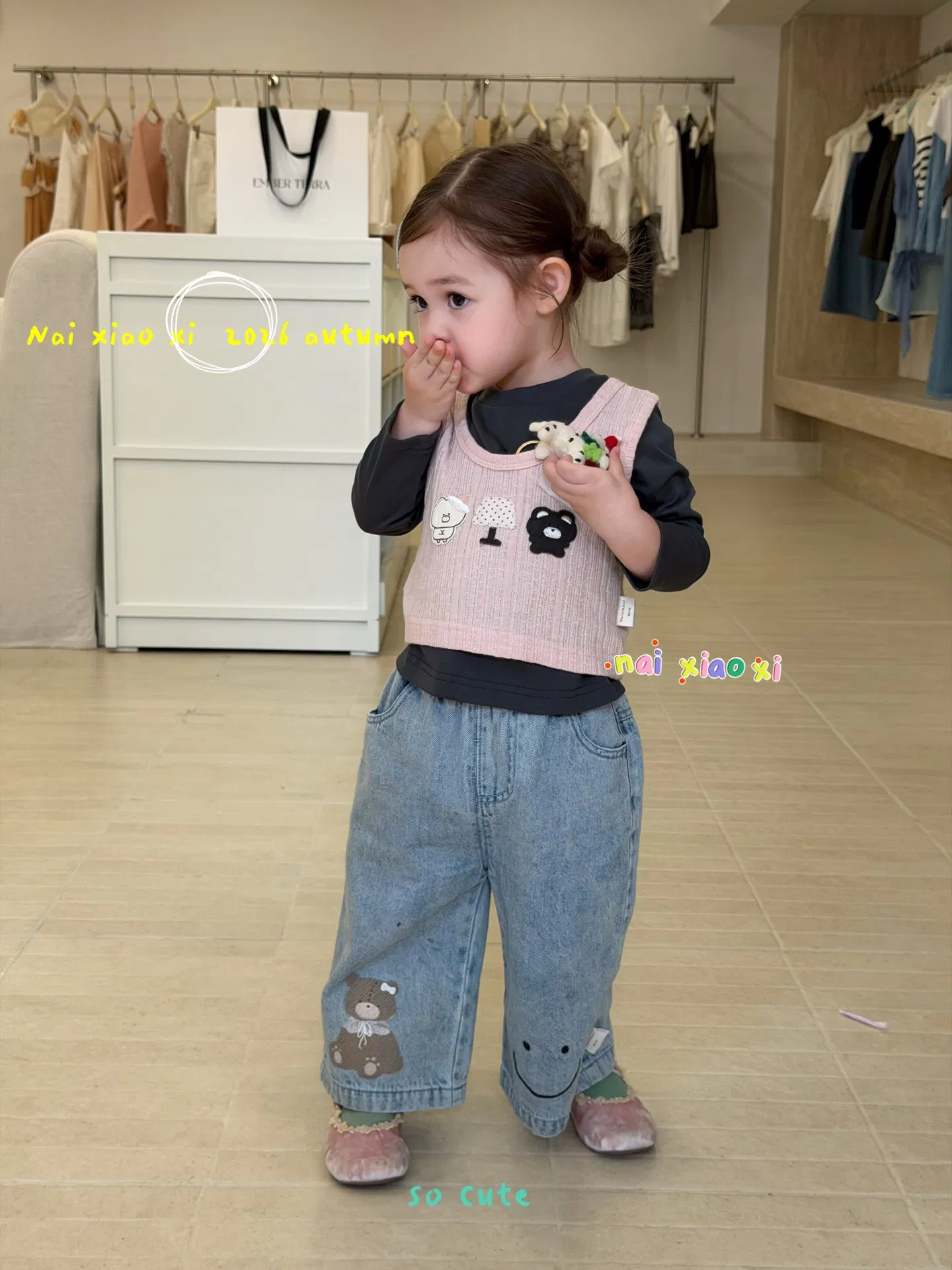 Vestido Casual para Meninas com Camiseta e Saia para Roupas de Bebê