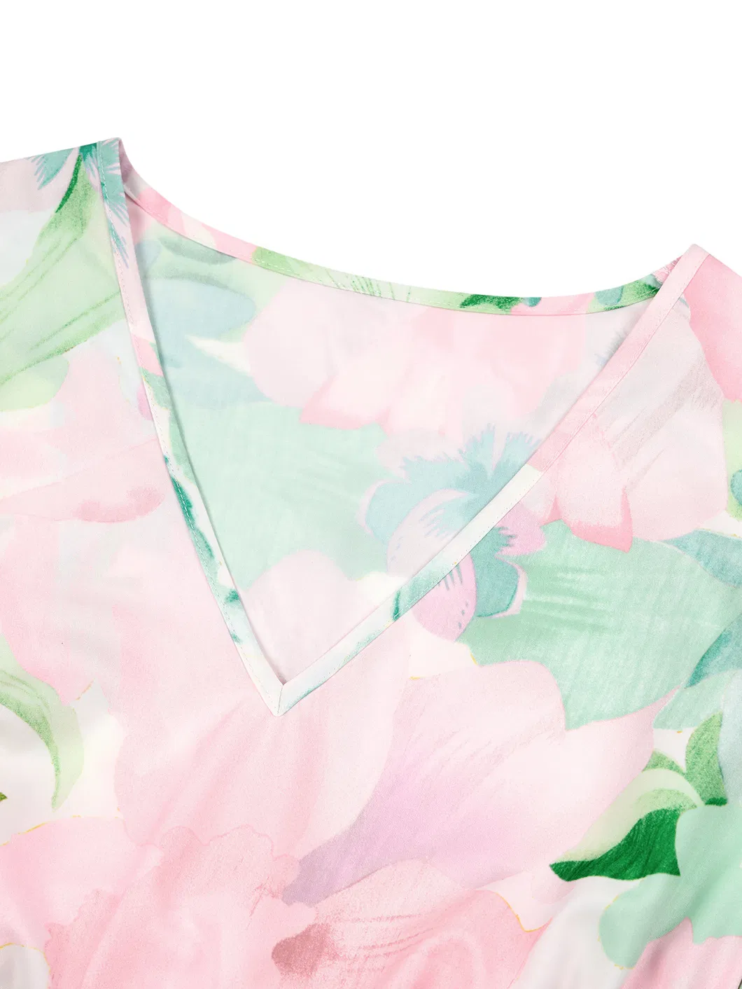 Vestido Estampa de Verão Detalhe 5