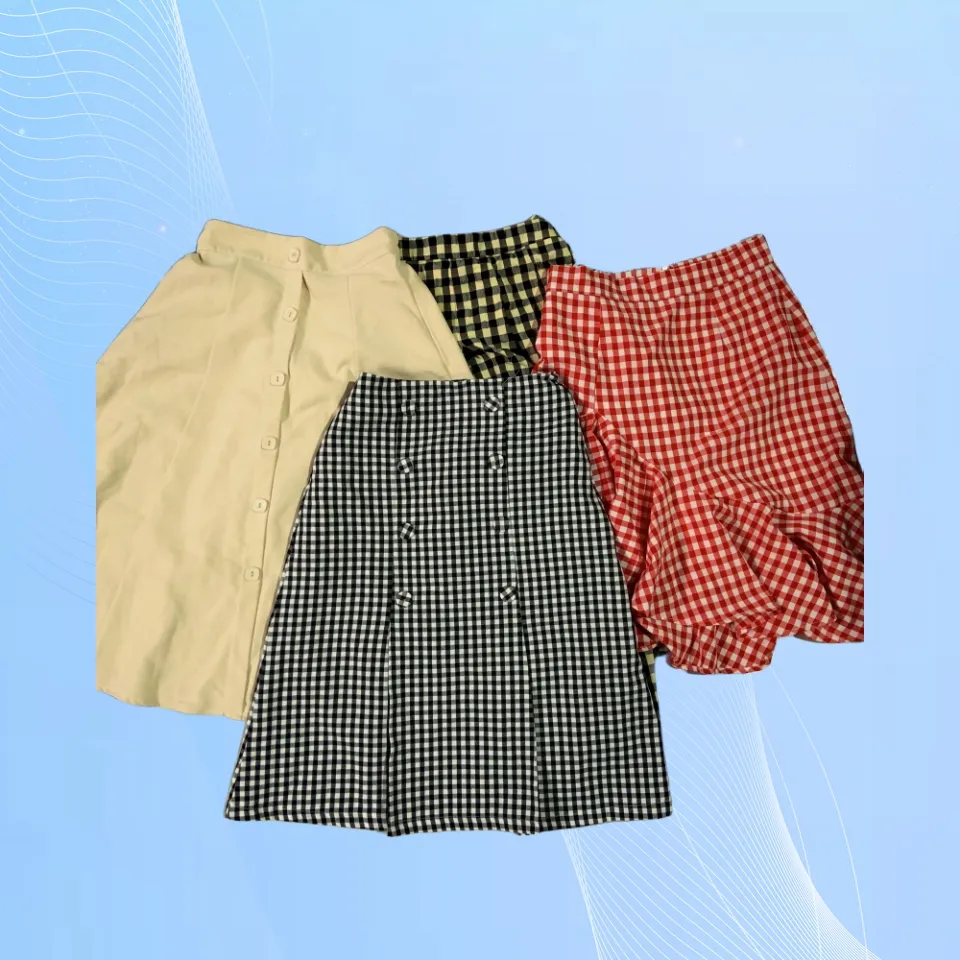 C07 Moda de Segunda Mão Vestido Longo Casual de Algodão de Cintura Alta para o Verão em Fábrica de Atacado Usada Venda Quente Saia Confortável