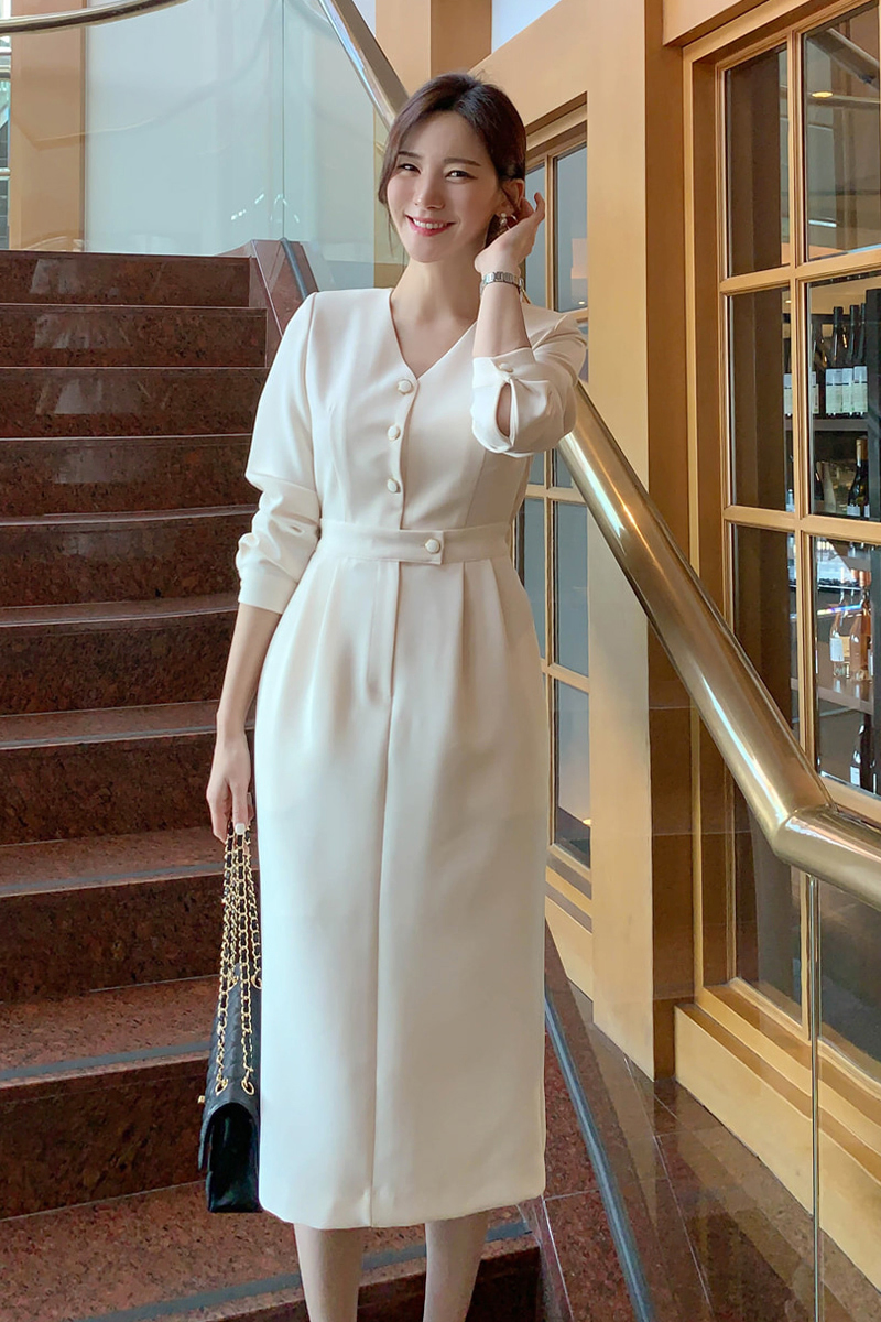 Vestido Casual Chic Perfeito para Comutar com Estilo