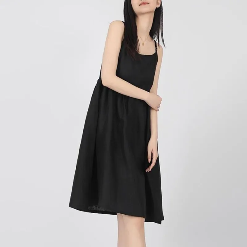 Vestido de Casaco de Linho Chic para Uso Casual e Formal