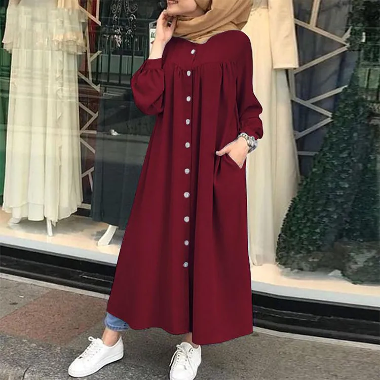 Cardigã Casual de Outono para Mulheres com Manga Longa, Gola Alta, Vestido Amplo
