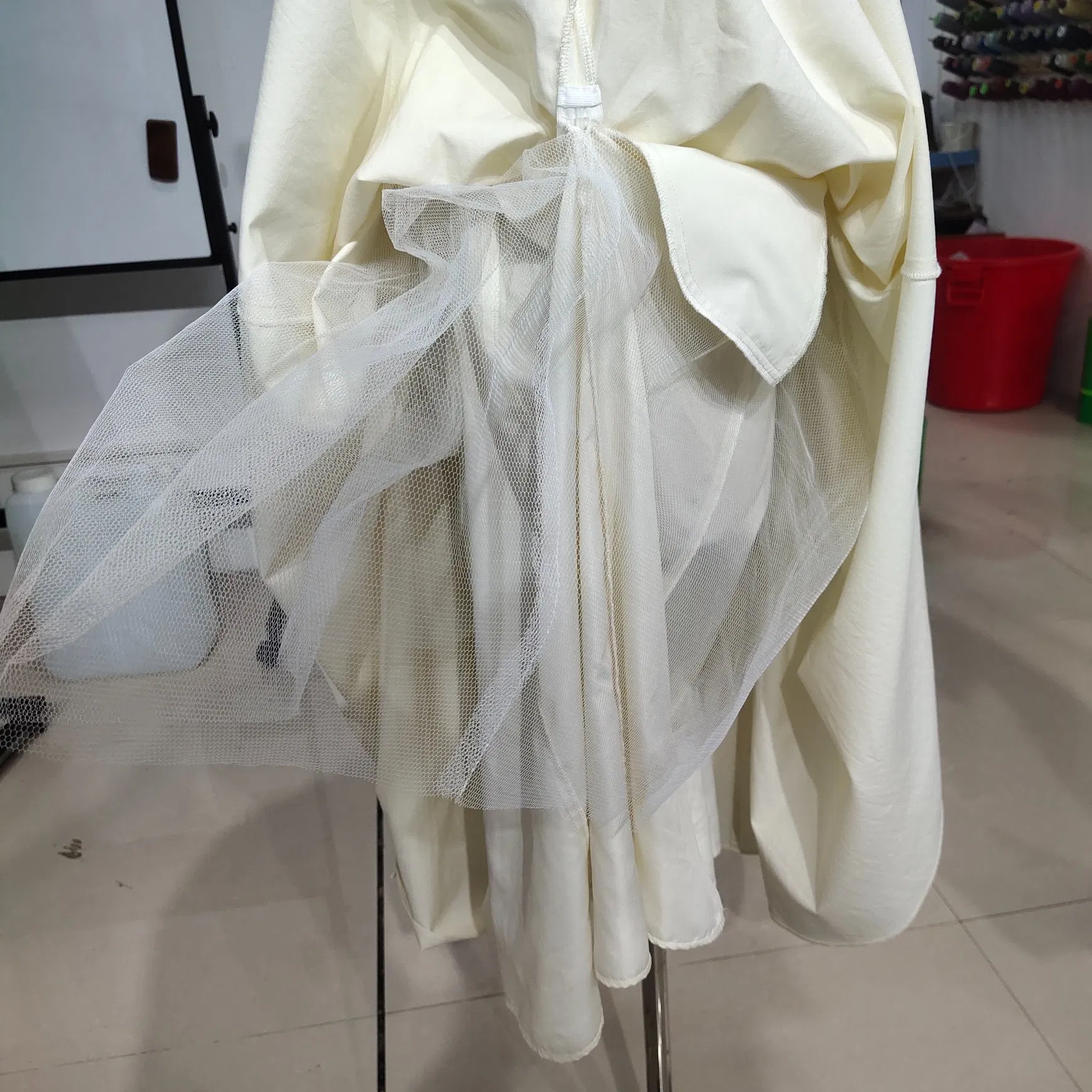 Vestido Casual Feminino Personalizado Elegante em Mistura de Algodão e Seda Macia