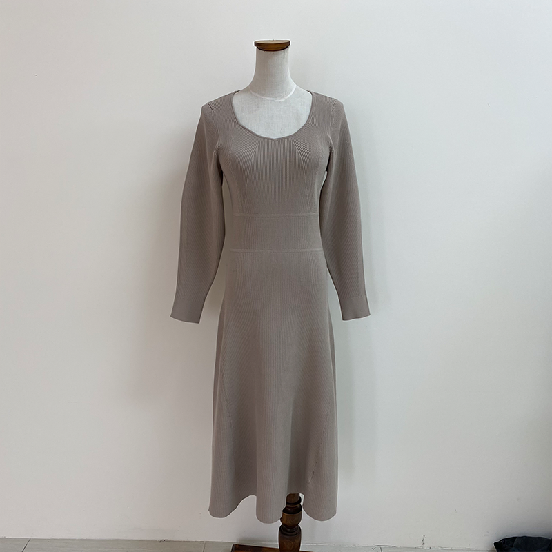 Vestidos casuais de suéter feminino
