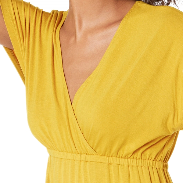 Vestido Maxi com Cintura Feminino (Disponível em Tamanho Plus) Vestido Casual Estampado Feminino Manga Curta Quantidade Personalizada OEM