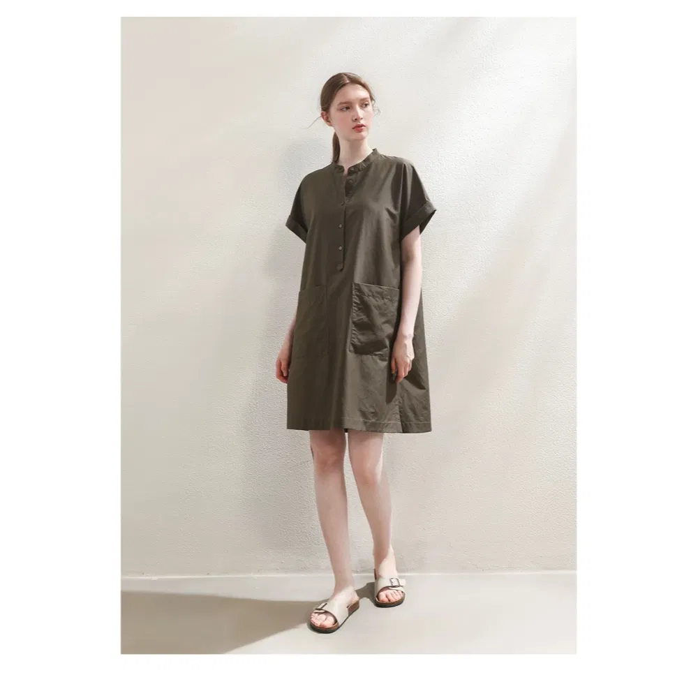 Vestido Elegante com Saia em A Drapada de Estilo Simples em Seda e Algodão Personalizado OEM, Casual e Versátil para Trabalho e Escritório, Atacado para Mulheres