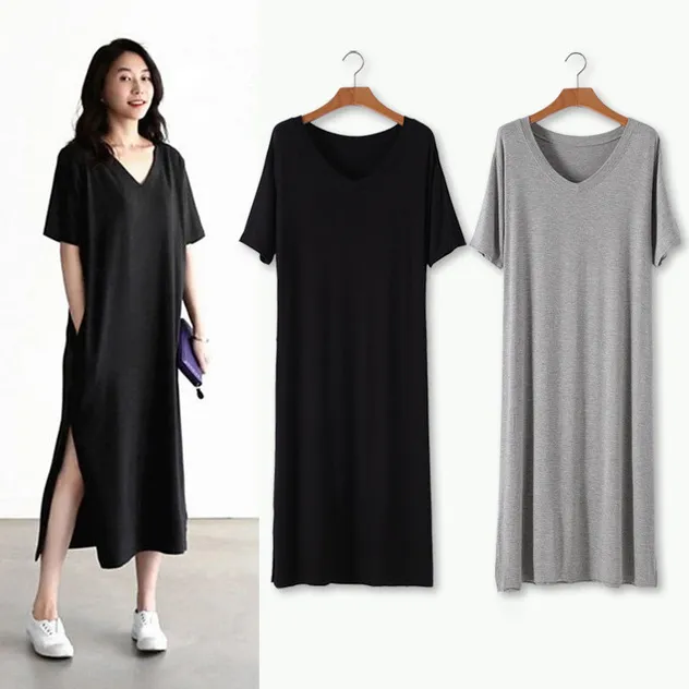 Vestidos Halter de Modal Feitos Sob Medida para o Verão Vestido Casual