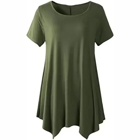 Camiseta Extra Longa de Verão Feminina, Blusa Casual, Vestido Camiseta