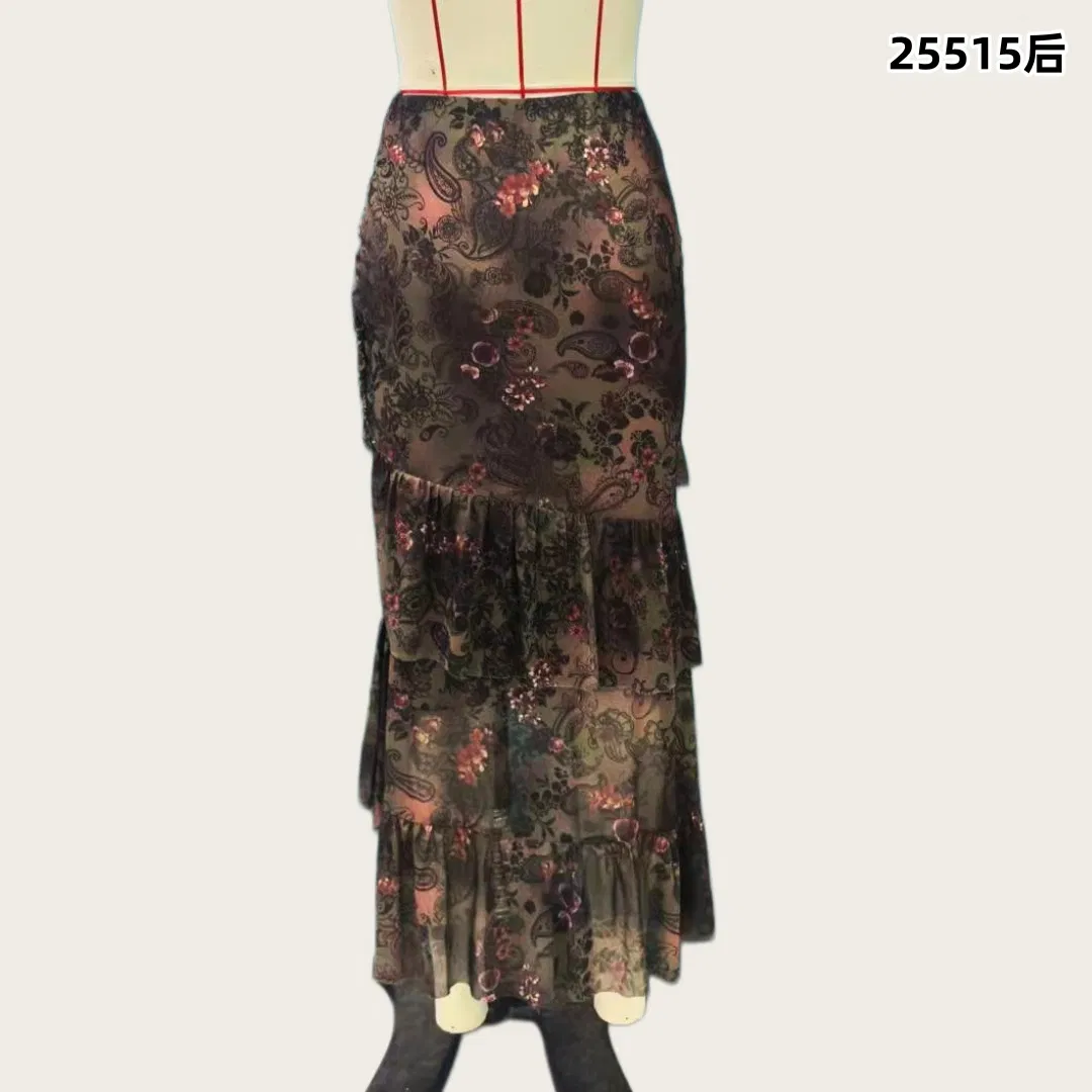 Vestido Mini de Algodão com Bordado de Sol em Tamanho Plus - Vestido Casual Boho com Cintura Smock