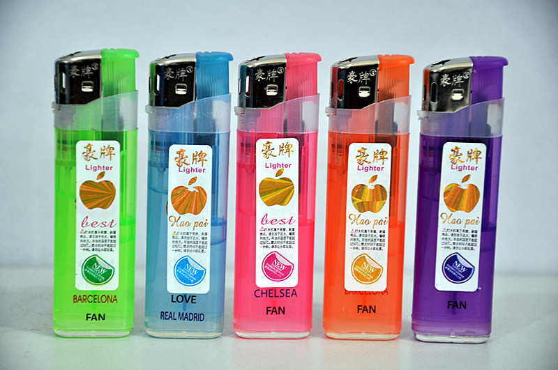 HP-169 Baida Classical Model Plastic Disposable Electronic Cigarette Transparent Lighter with logo