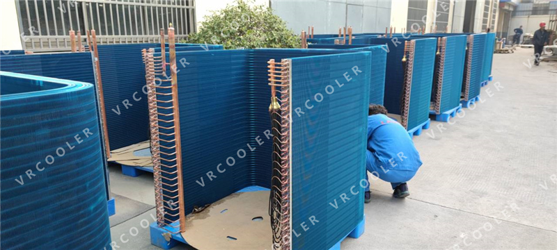 Aluminum Tube Cooling Coils Evaporator Replacement According to Drawing for Heat Pump Unit